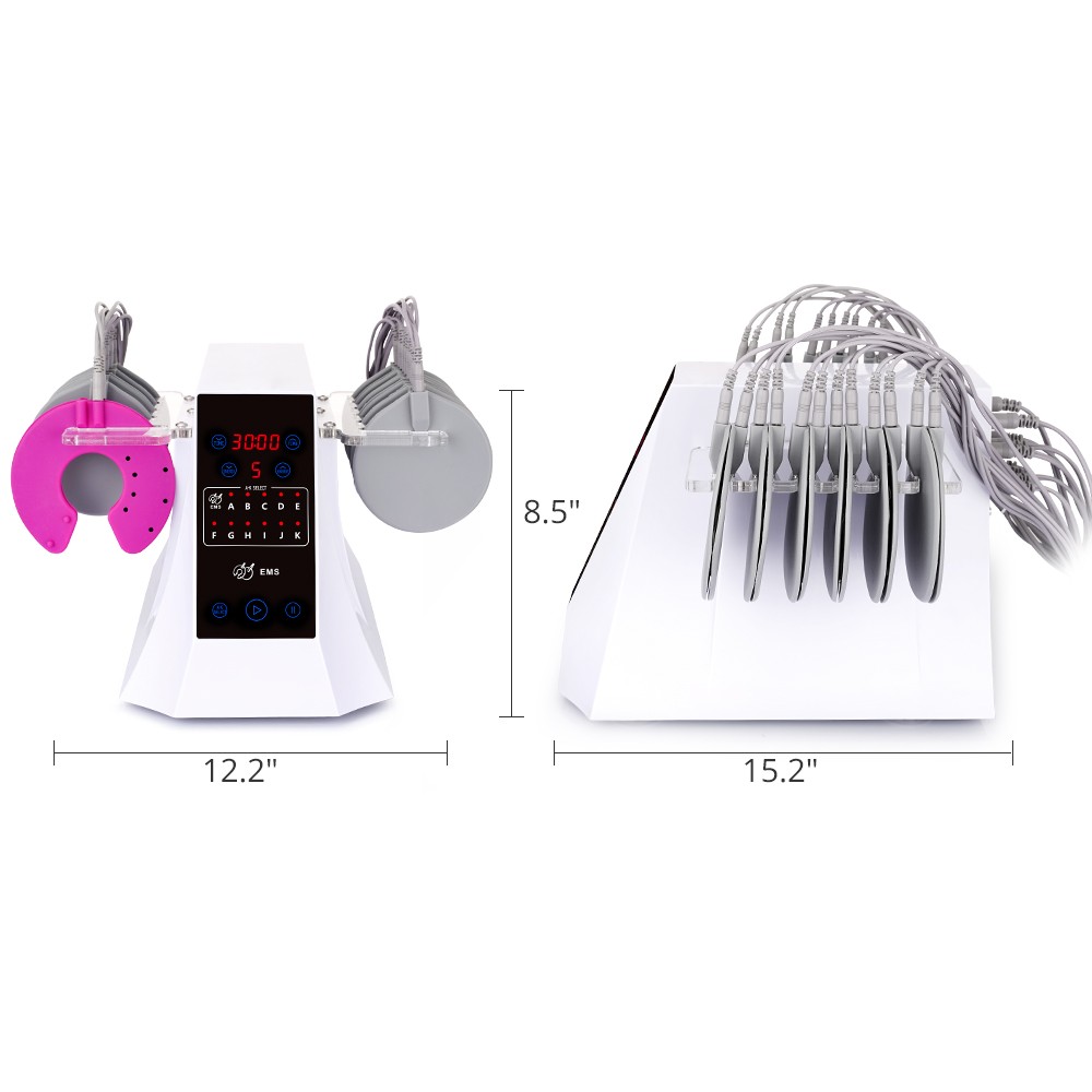Microcurrent Face Body Shaper Tighten Slim Electrode Breast Stimulation Machine