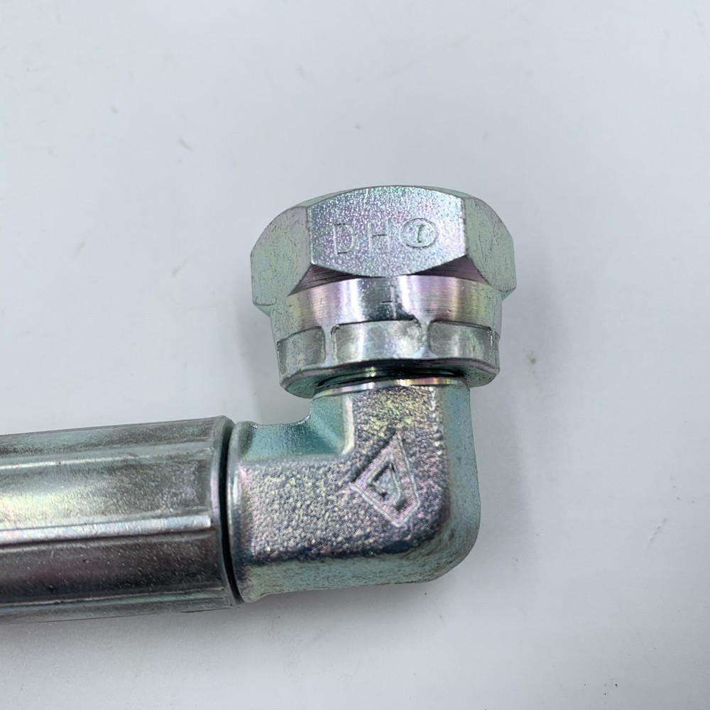 14" Braided Hose 1/2" Threaded Connections 90 Degree Angle