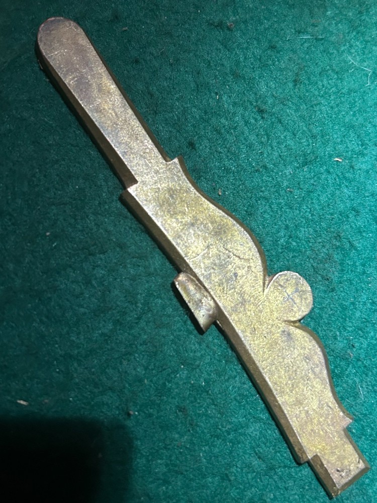 Muzzleloader 4 3/4"  brass Lancaster side plate NOS