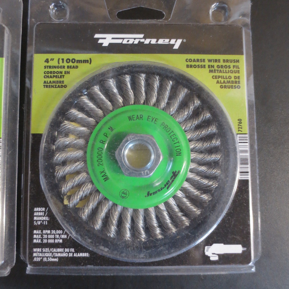 FORNEY TWIST KNOT & STRINGER WIRE BRUSH SET