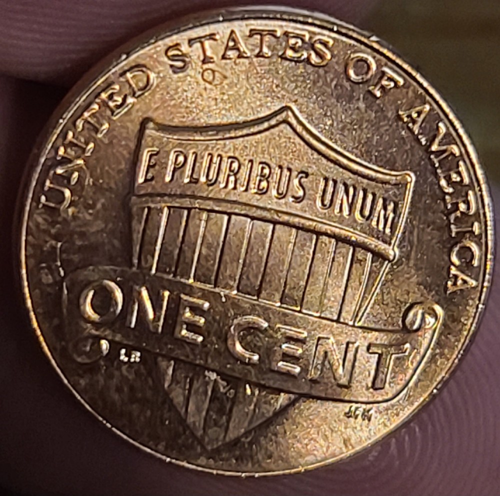 2023 Lincoln Shield Penny Reverse Die crack Obverse Chips Uncirculated