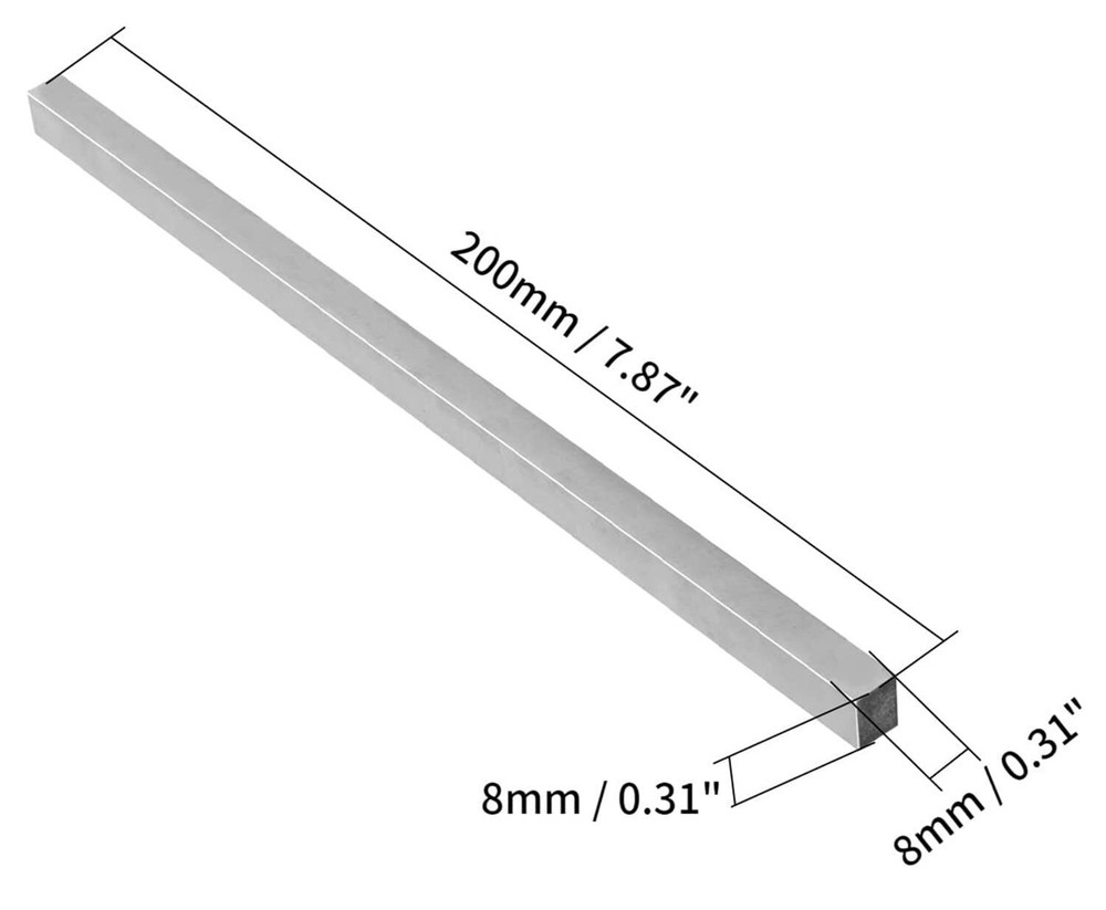 Lathe HSS Square Cutting Tool Bits Bar Rectangular Lathe Fly Cutter Mill Blan...