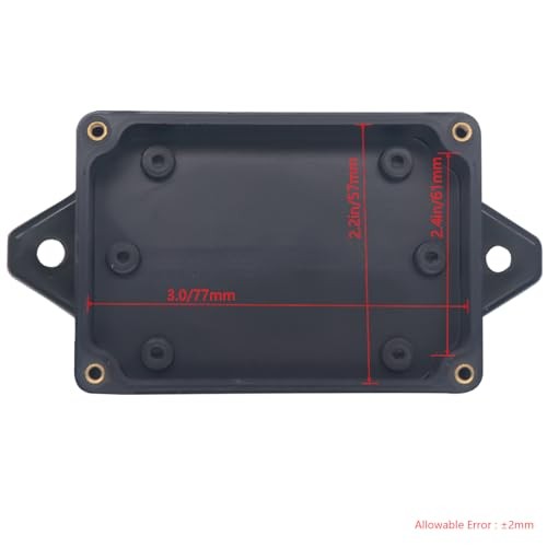 Project Box ABS Plastic Electrical Boxes IP65 Waterproof 3.3"x2.3"x1.3" Black
