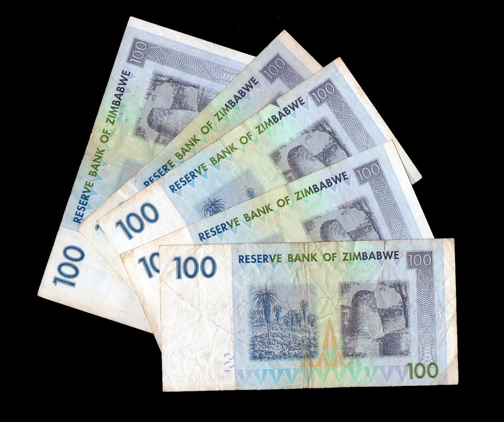 Zimbabwe 100 Dollar 2007 P69 x 5PCS Circulated