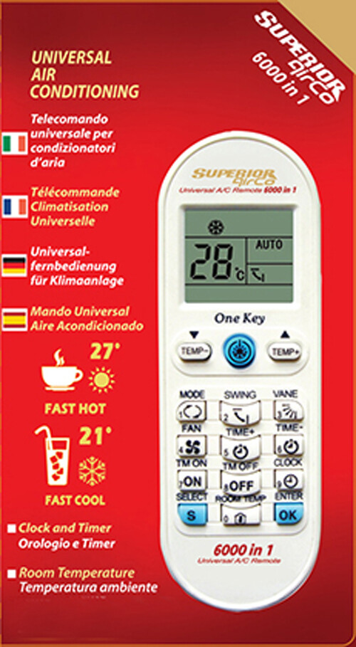 Replacement Remote Control for CARRIER Air-Conditioner