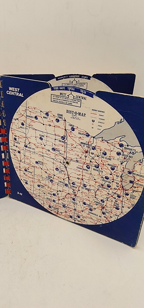Vintage Motorola Dist-o-Map