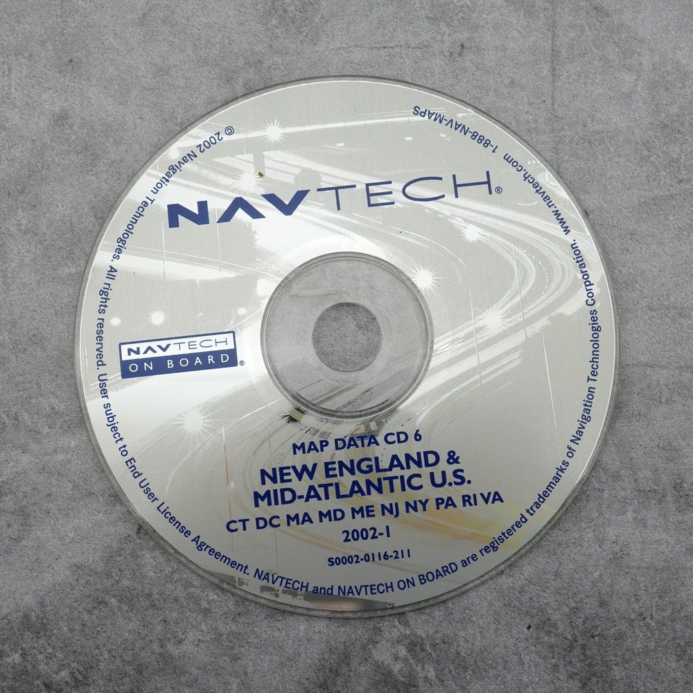Land Rover Nav CD 7 NavTech Southeast U.S. Map Data 2002-1 used