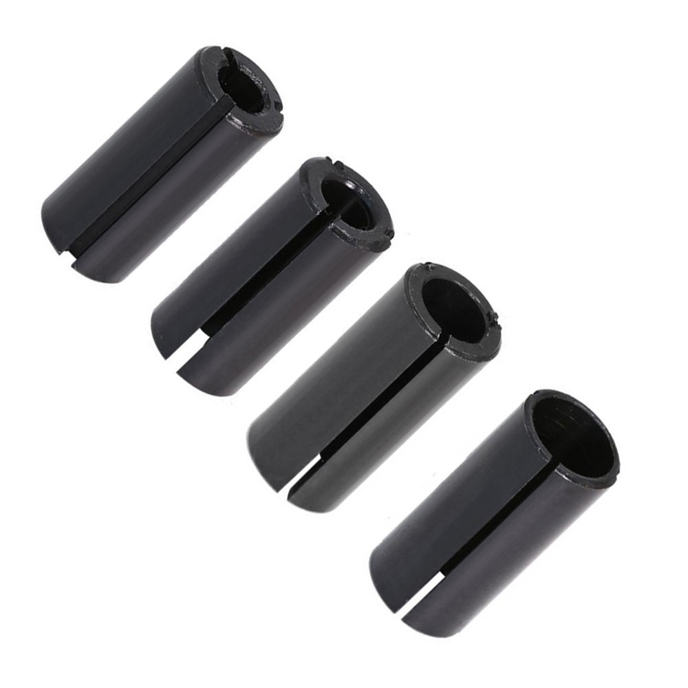 Router Bit Collet Chuck Driver Adapter 4pcs Conversion Set for Lathe Milling