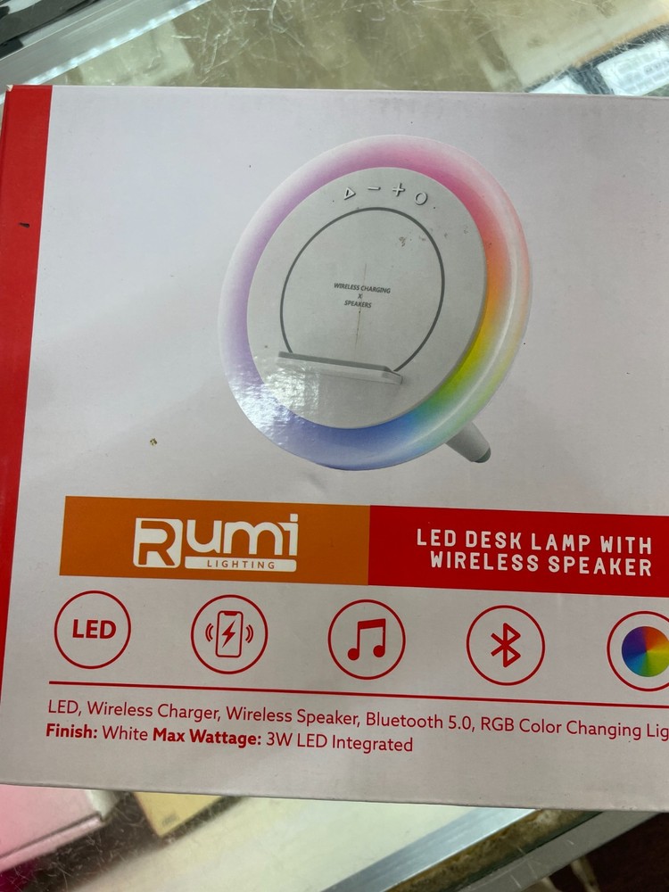 RUMI LIGHTING LED Desk Lamp with Wireless Speaker