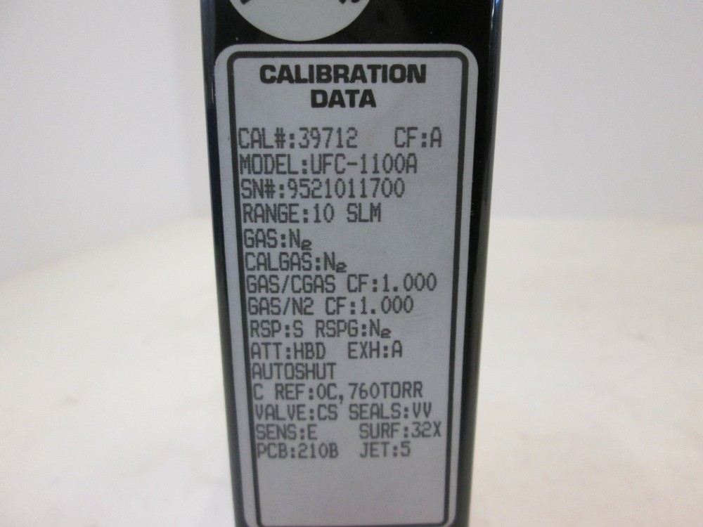 Unit, UFC-1100A, MFC, Mass Flow Controller, N2, 10 SLM, Used