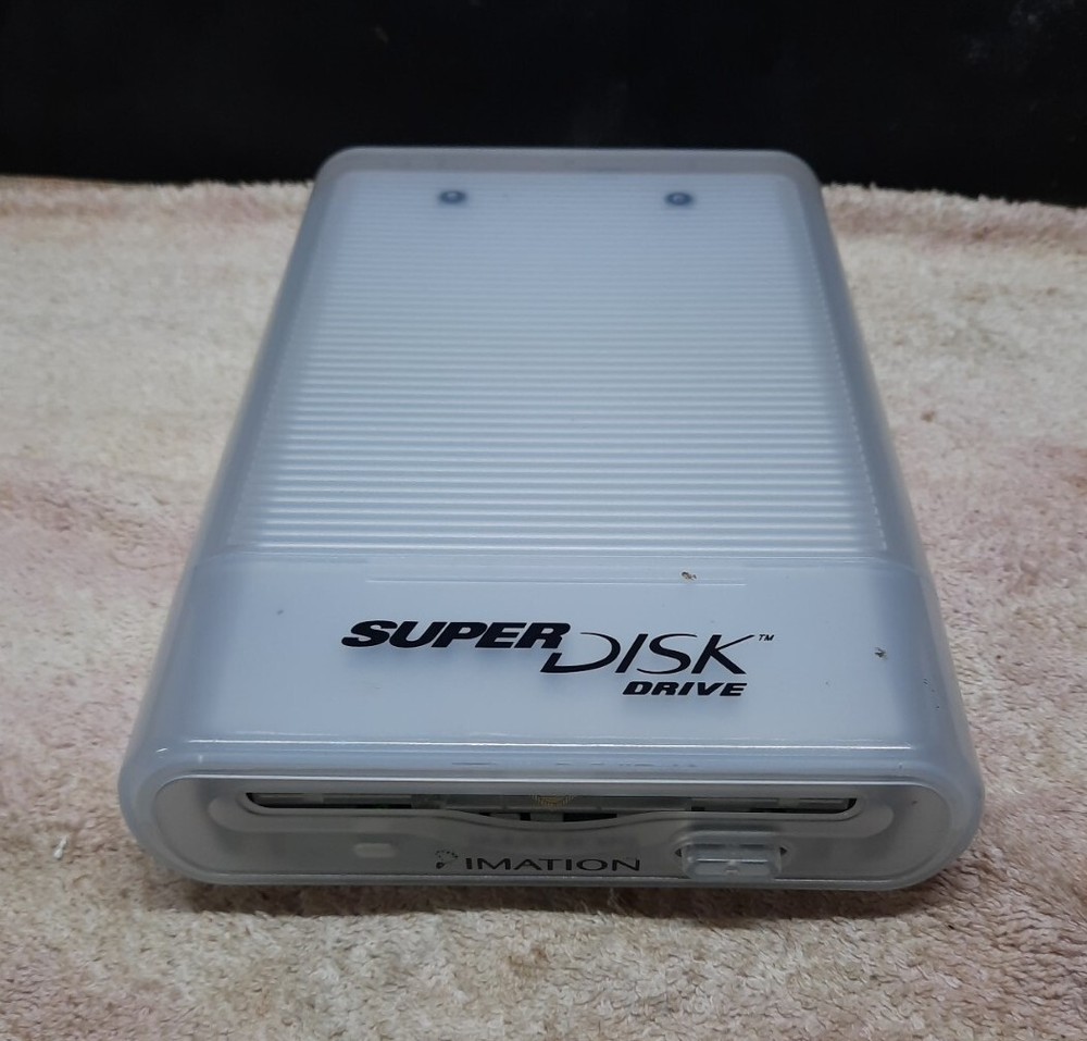 Imation SuperDisk External Drive Super Disk for Mac UNTESTED **READ DESC**