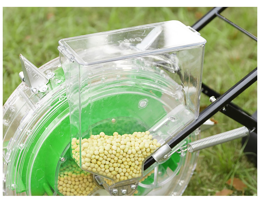 Hand Push Roller Seeder Manual Seeding Machine Soy Corn Carousel Seed Planter