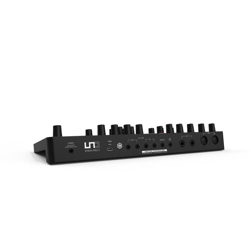 IK Multimedia UNO Synth Pro X paraphonic dual-filter analog desktop synthesizer