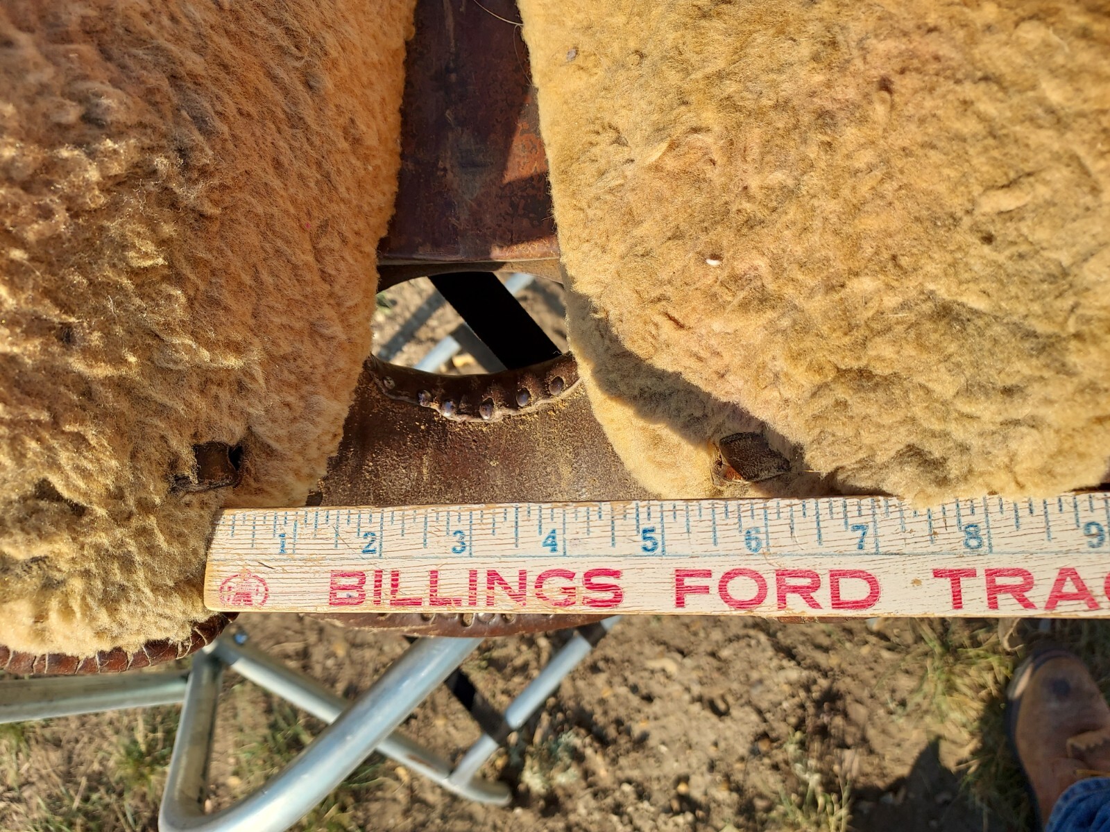 Vintage Whitney Maker Saratoga Wyo. - 14" Saddle - Heiser Fender