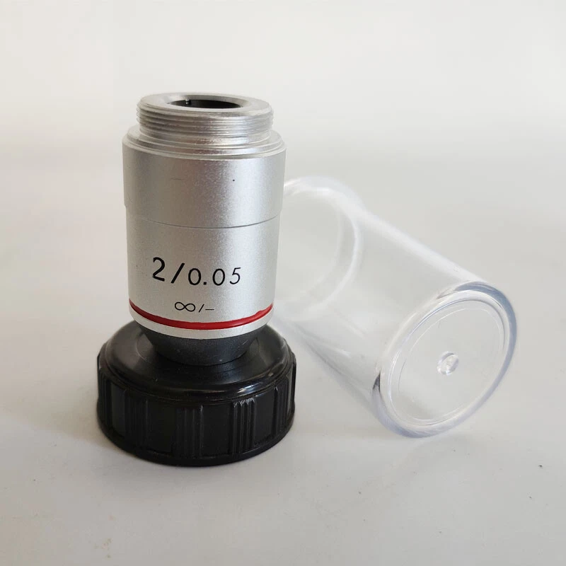 195 1X 2X RMS Achromatic Infinity Objective Lens for Biological Microscope