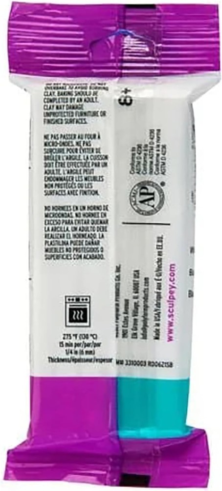 Versatile 8 oz III White Polymer Clay - Safe Modeling & Sculpting for All Ages