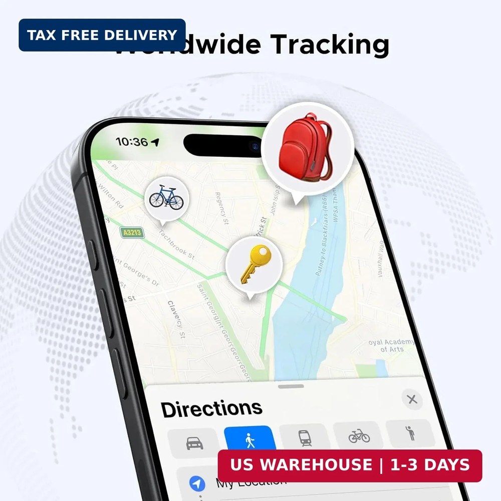 UGREEN FineTrack Air Tracker Tags(iOS Only), 2-Year Replaceable Battery Bluetoot