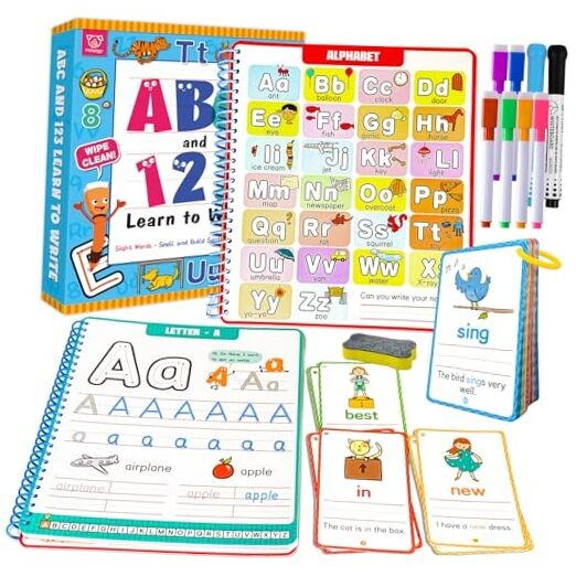 Preschool Learning Activities - Reusable Letter & Number Tracing Learn to Write