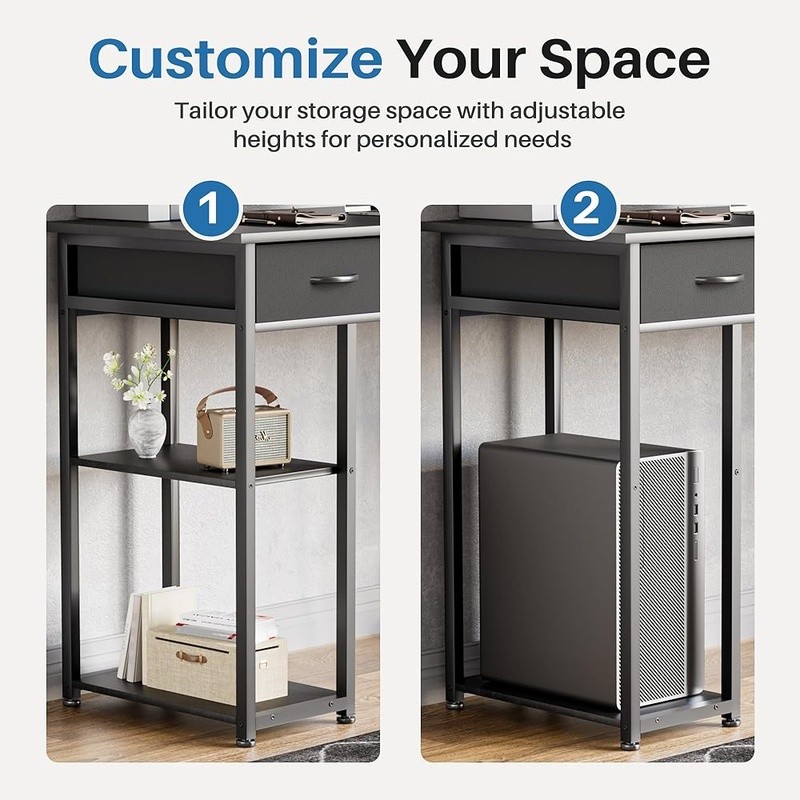 Modern Computer Desk Ample Storage Versatile Durable Easy Assembly Home Office