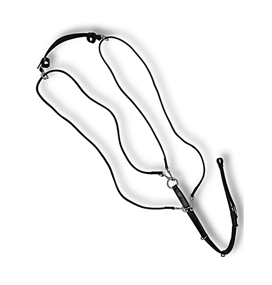 LEATHER GOGUE WITH RINGS