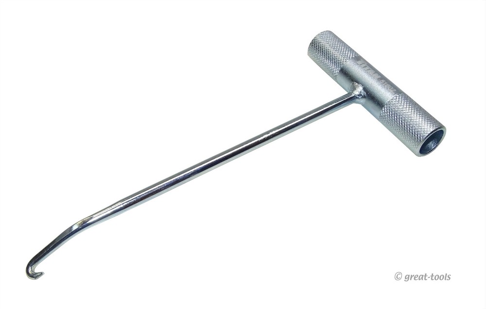 SPRING HOOK PULLER TOOL – motorcycle exhaust springs – heavy-duty t-handle