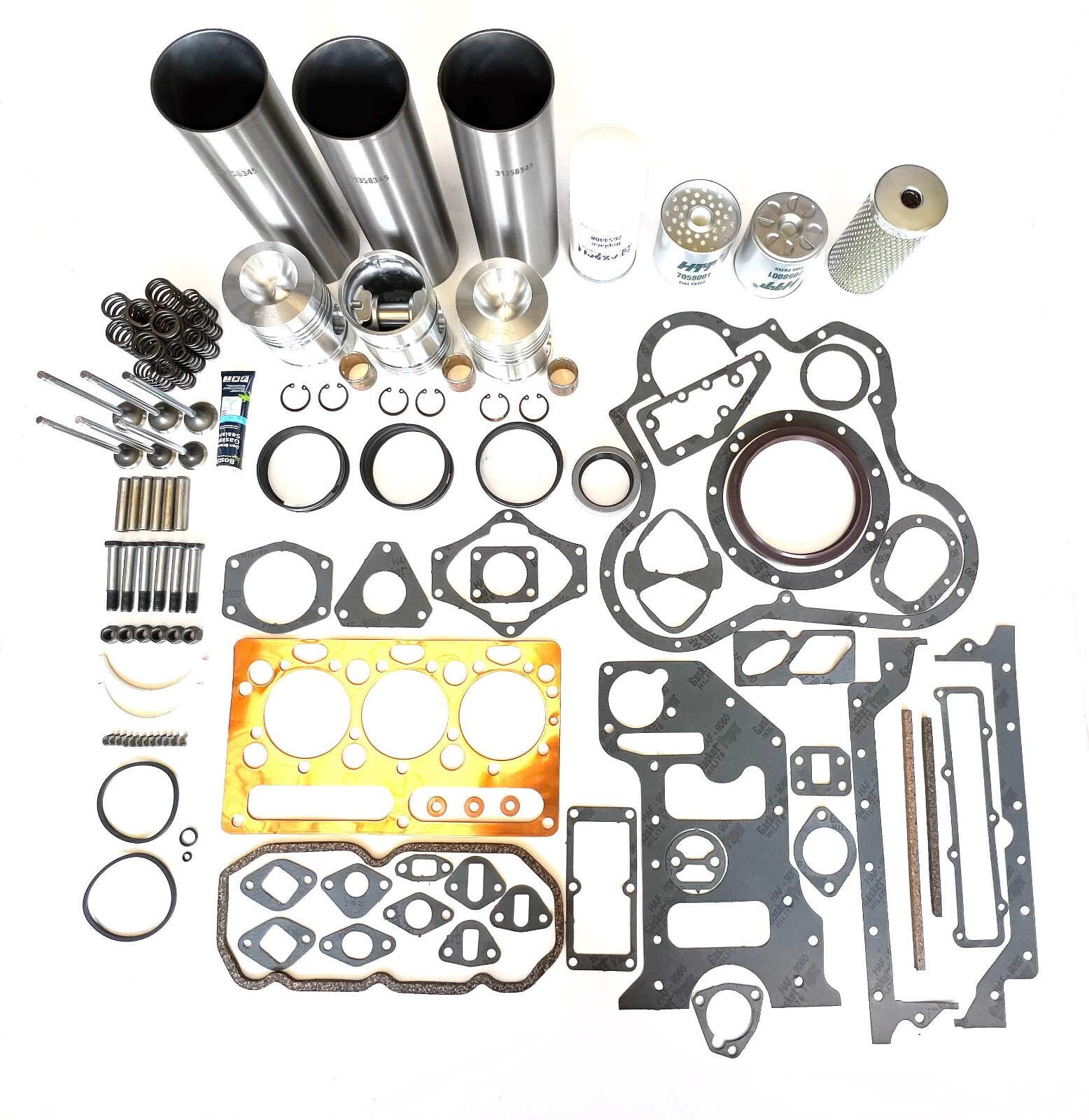 For Massey Ferguson 135 Engine Rebuild Kit Perkins 3.152 Diesel 230 235 245 250