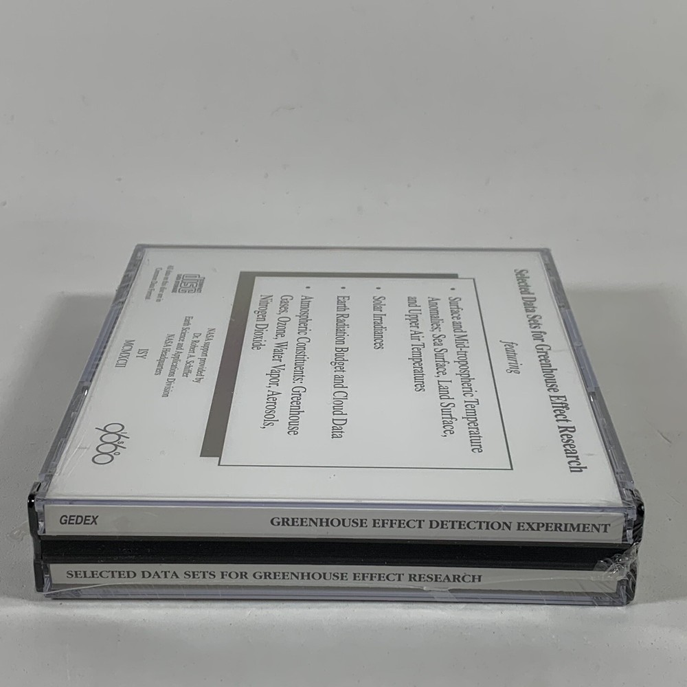 NASA GEDEX 1992 Greenhouse Effect Detection Experiment (CD-ROM Set) ** Sealed!
