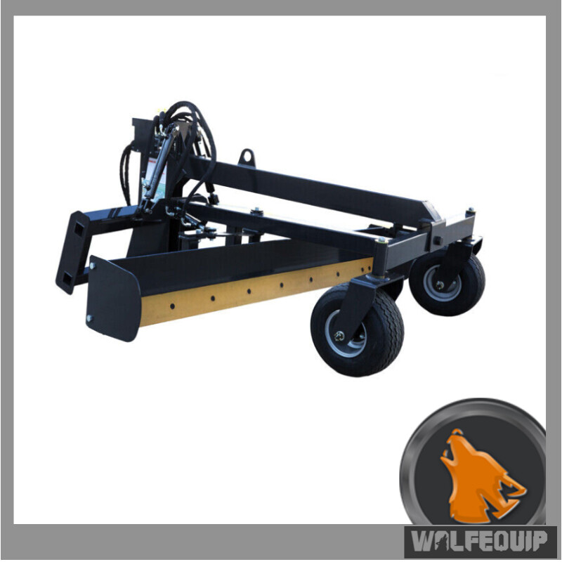 Wolfequip 96'' Skid Steer Grader Grading Quick Attach Hydraulic Blade Attachment