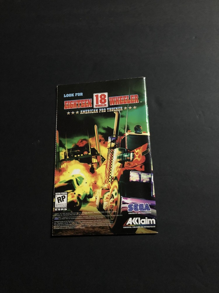 crazy taxi ps2 manual only