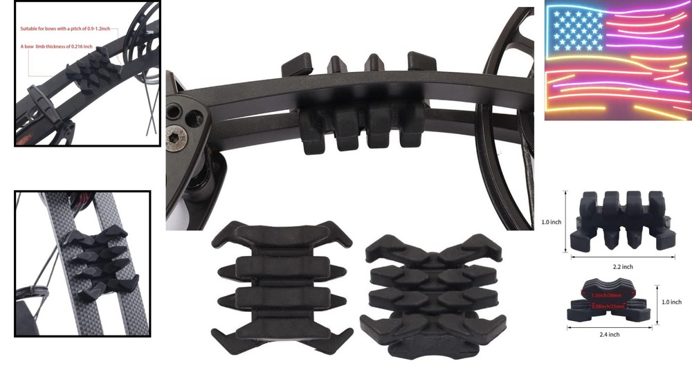 Bow Limb Dampeners for Compound Bow Crossbow Limb Dampeners Archery Split Lim...