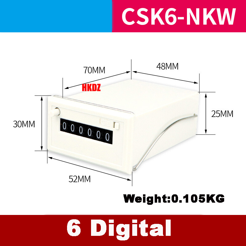 4,5,6 Digital Display 0-999999 Electronic Counter Impulse Magnetic Inductive NKW