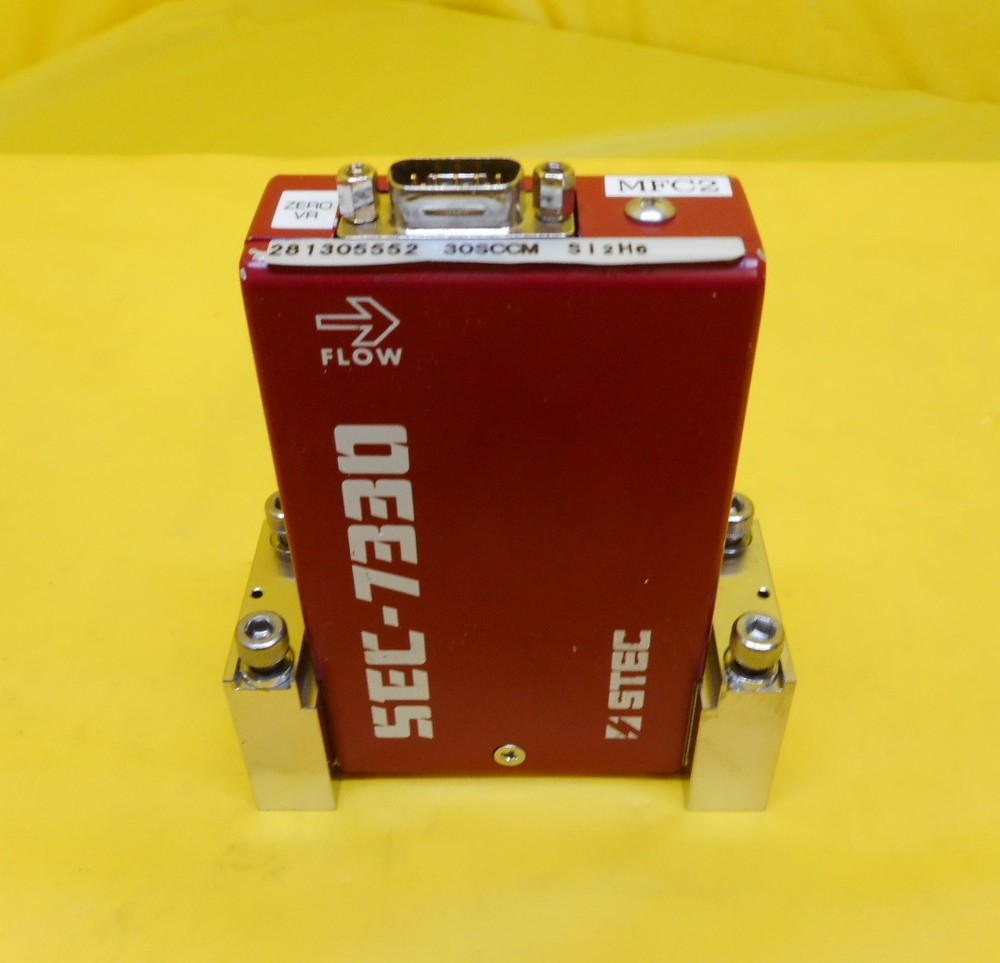 STEC SEC-7330M Mass Flow Controller MFC SEC-7330 30 SCCM Si2H6 Used Working