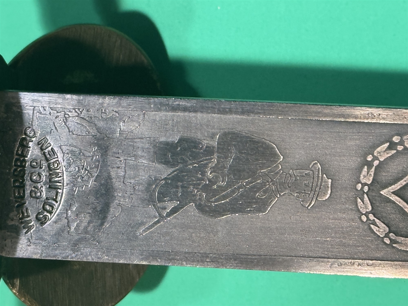 German Hunting Sword, Scabbard, Weyersberg & Co Solingen �Waidmannsheil�