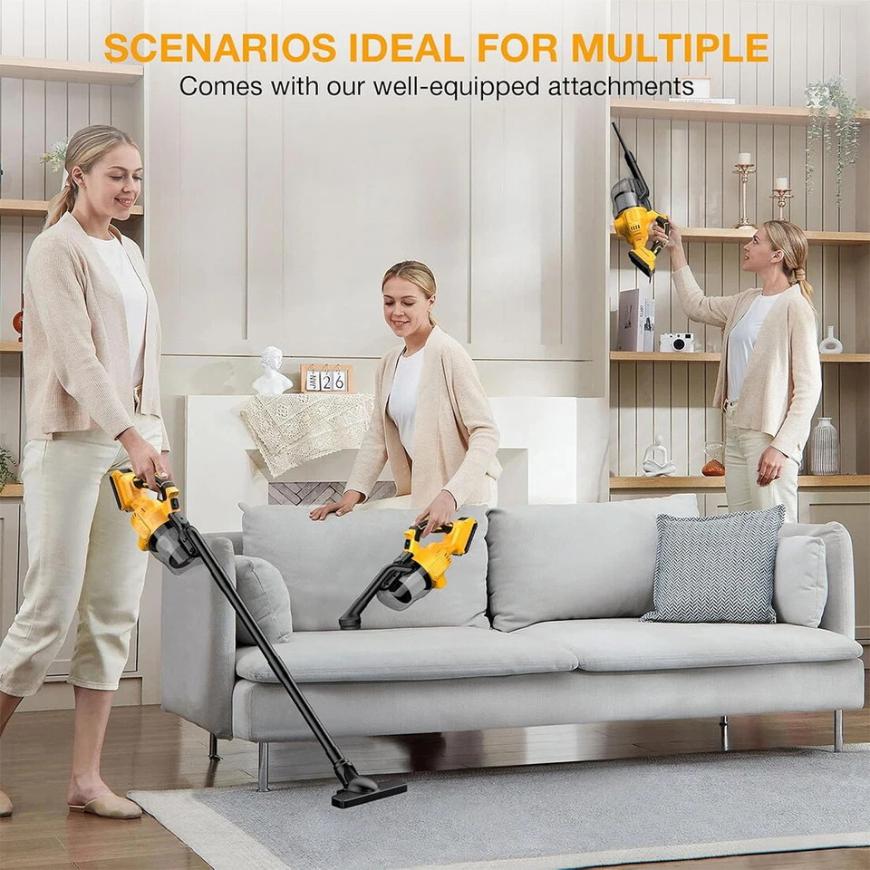 Cordless Vacuum Cleaner with 20V Battery 5 in 1 Handheld Electric Vacuum Cleaner