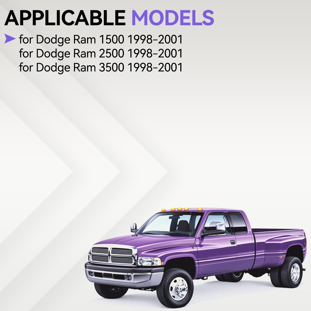 LED Interior Overhead Ceiling Console Dome Light Storage For 98~02 Ram 1500 2500