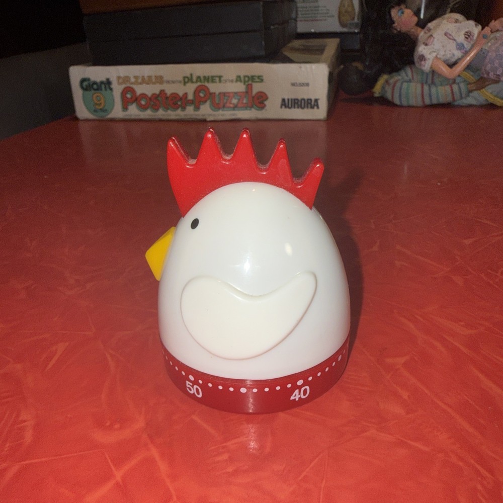 Cartoon Rooster Timer Kitchen Mechanical Timer Reminder Alarm Countdown Egg Cook