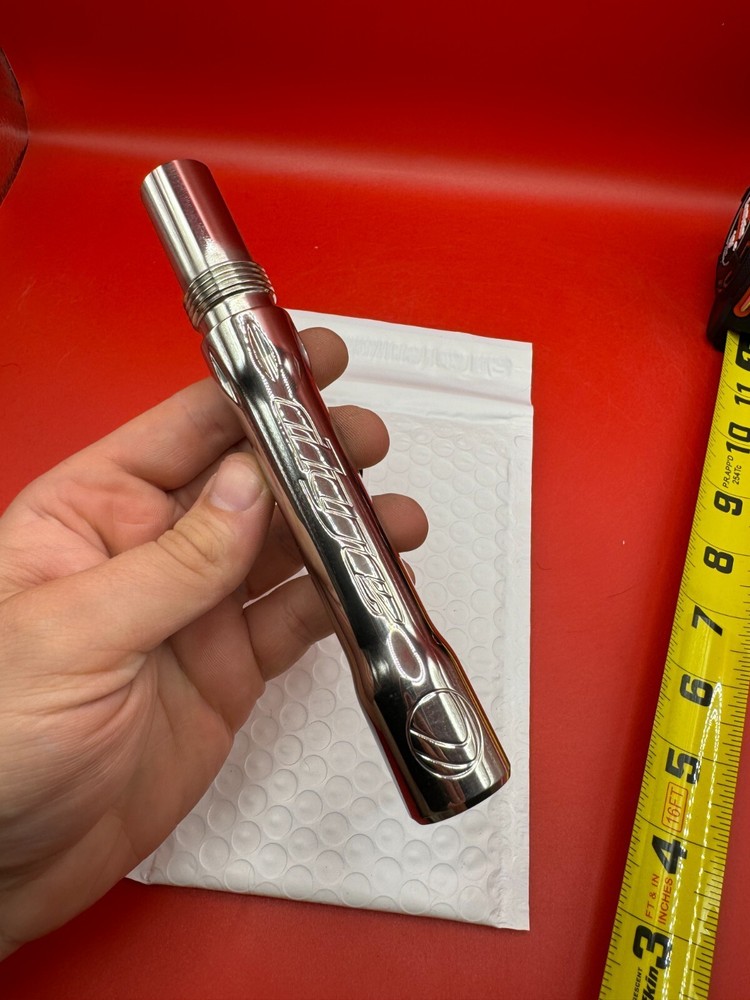 Dye SS Angel Threaded .688 Paintball Barrel Back - Silver