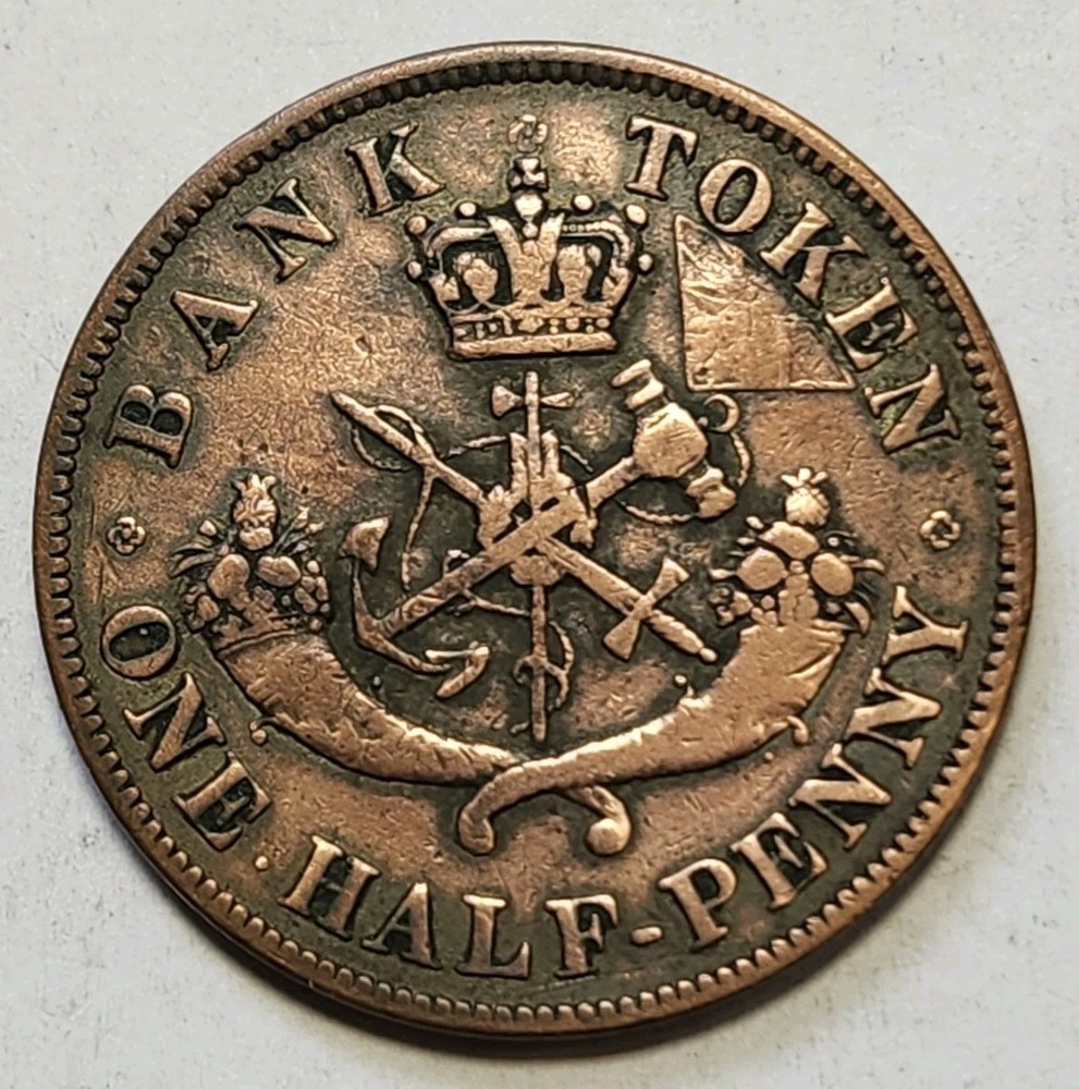 1852 Upper Canada Half Penny 1119