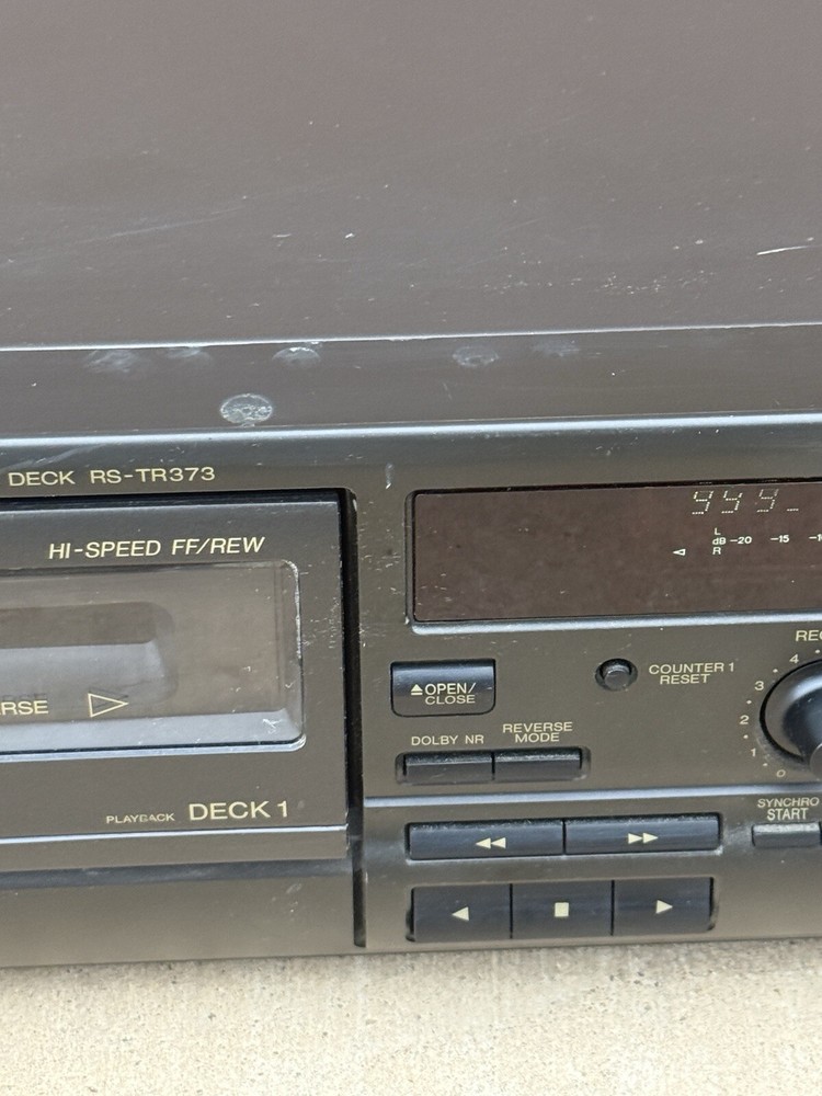 Technics RS-TR373 Double Auto-Reverse Stereo Cassette Deck HX PRO - Deck 1 Works