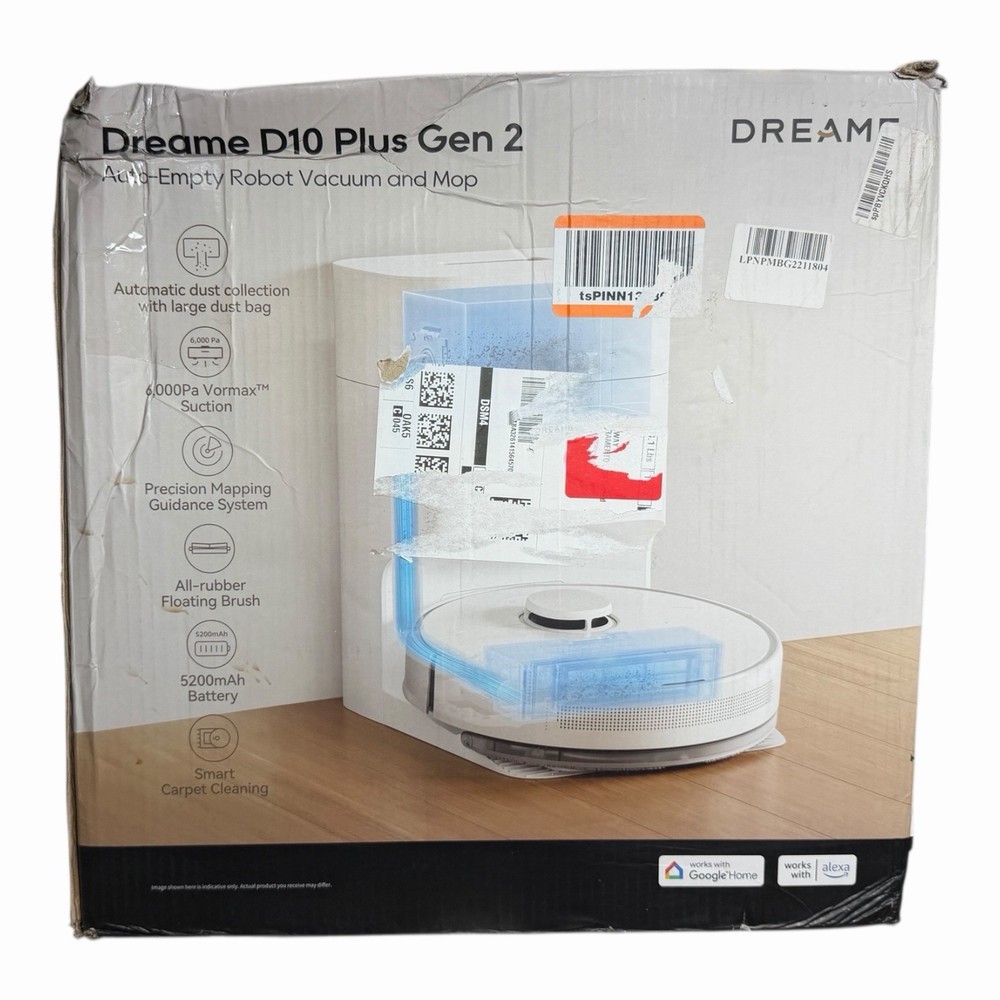 Dreame D10 Plus Gen 2 Auto-Empty Robot Vacuum and Mop – New