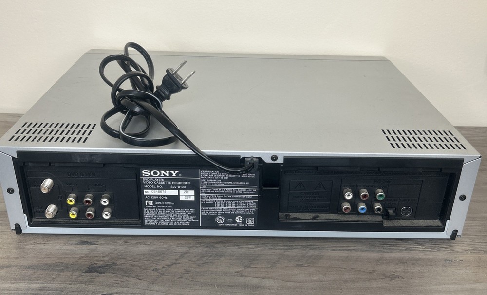 Sony SLV-D100 DVD VCR Combo Player | Tested Working | No Remote