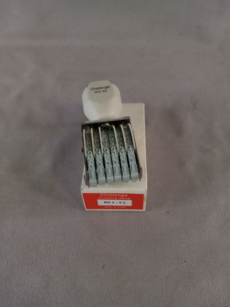 Challenge Numbering Stamp BN2-6C Six Digits