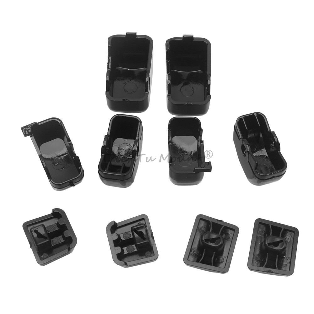 Black Hand Control Switch Button Caps Fit for Harley Street Electra Glide 96-13