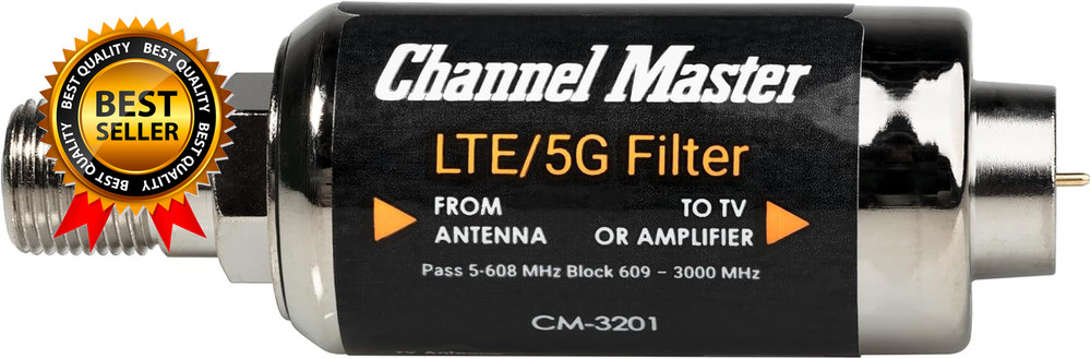 LTE/5G Filter Reduces Pixelation & Signal Issues from LTE 4G 5G Interference