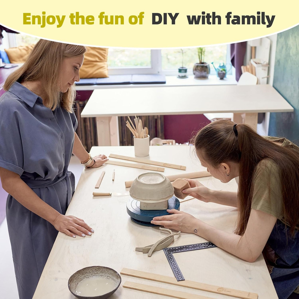 Pottery Rolling Pin Guides, Clay Tools, 5-Size Mud Stick Guide for Precise Clay