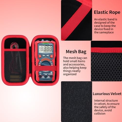 Storage Case Compatible with AstroAI Multimeter Tester TRMS 4000 Counts Volt