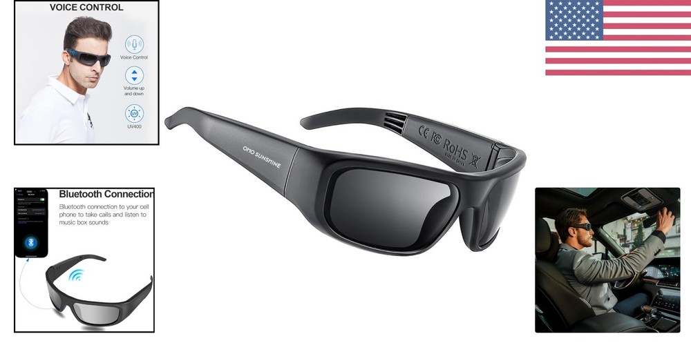 OhO Smart Glasses: Polarized Bluetooth Sunglasses with Voice Control, Unisex