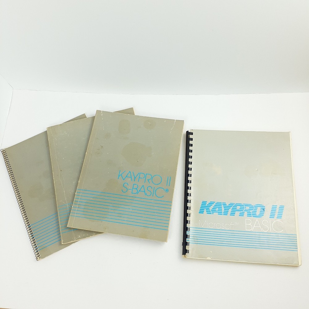 Lot of 4 KAYPRO II Users Guide Manuals Microsoft Basic S-Basic Select Profitplan