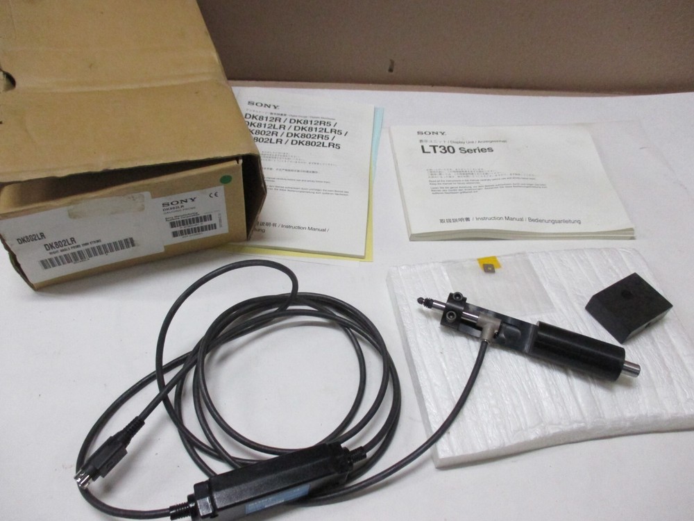 DK802LR RIGHT ANGLE PROBE 2MM STROKE SONY WITH MOUNT USED