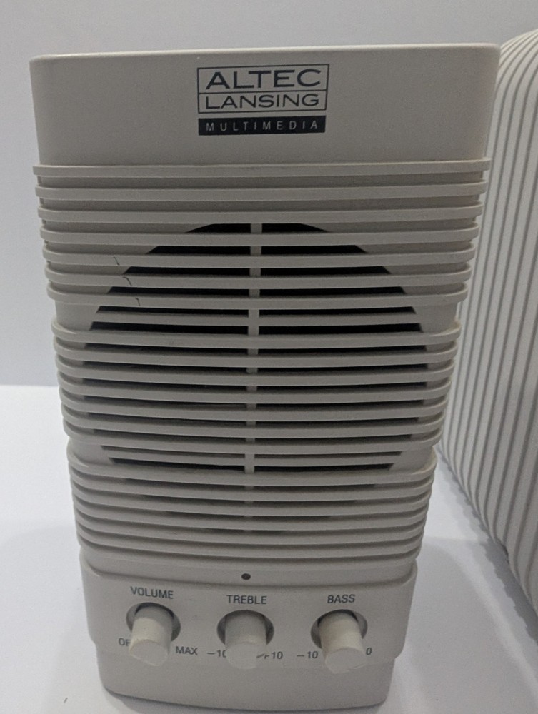 ALTEC LANSING ACS31 Computer Multimedia Speaker System Powered Subwoofer Tested